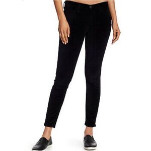 NEW Current Elliot the stiletto mid rise velvet skinny jeans 26
